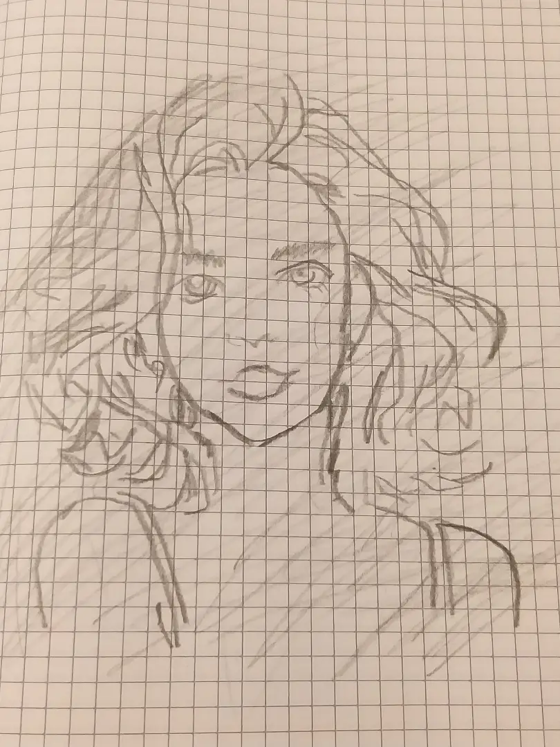 Anime portret rəsm 2