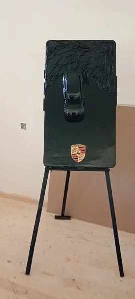 3D Porşe avtomobil panno 3