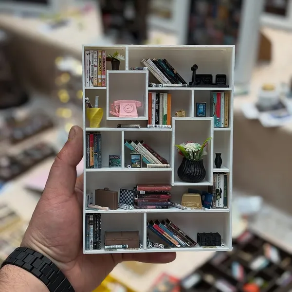 Əl işi miniatür kitab rəfi 2