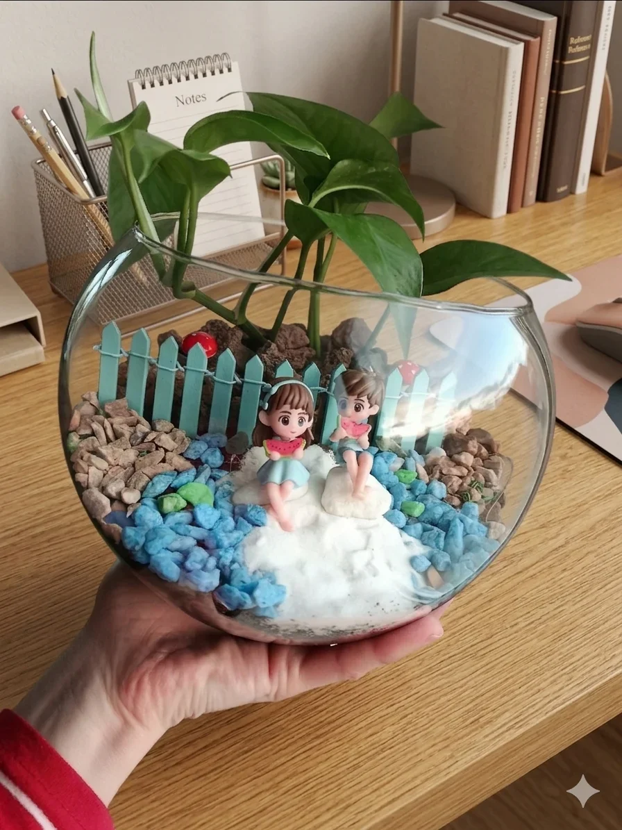 Təbii bitki terrariumu